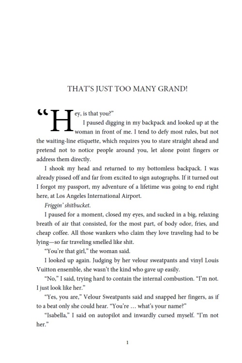Fist page of paperback